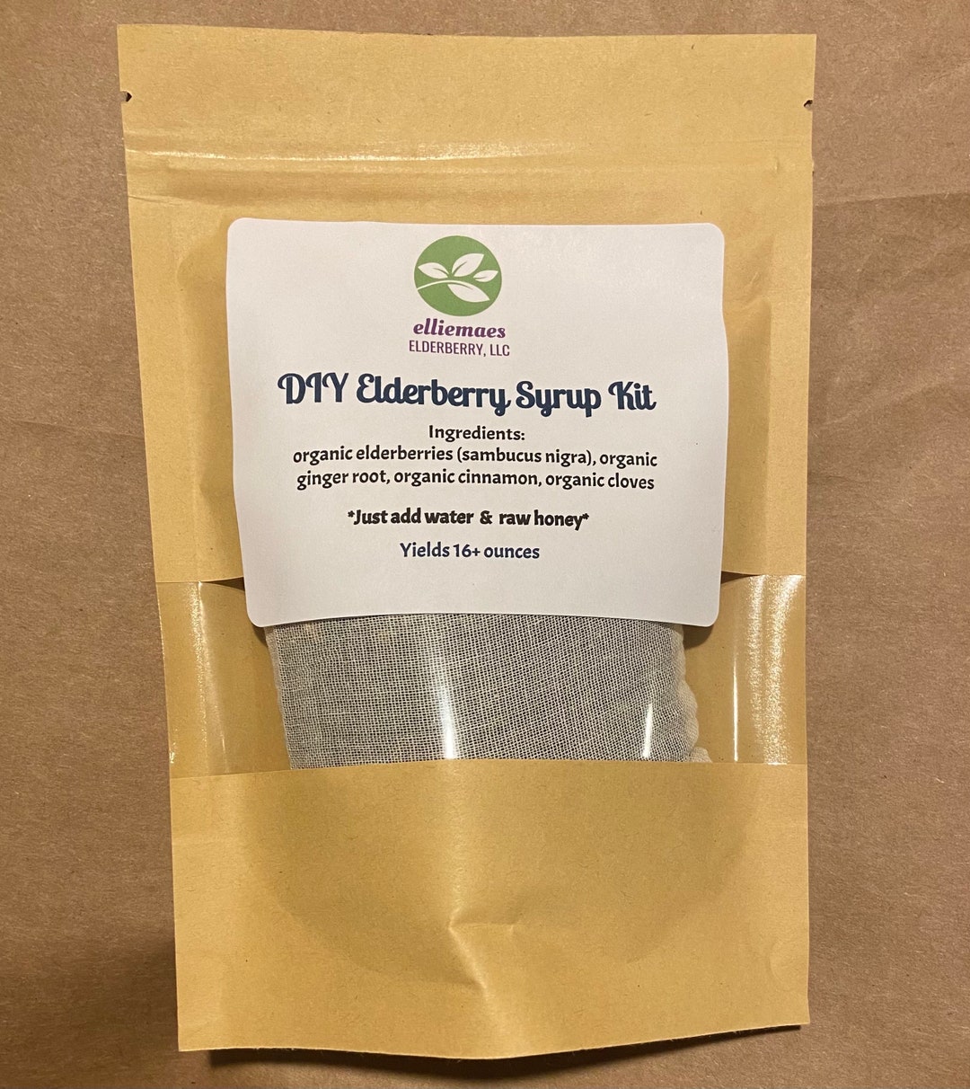 DIY Organic Elderberry Syrup Kit. Do It Yourself Elderberry Syrup