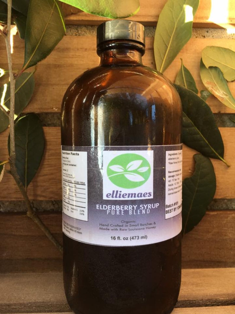 Organic Elderberry Syrup. Pure Blend. Black Elderberry Juice. Etsy