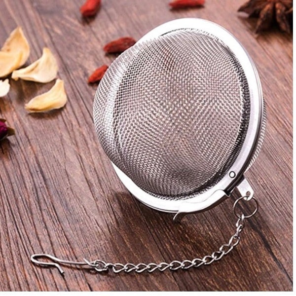 Tea Infuser, Extra Fine Mesh Tea Cup Filter Silicone Handle Stainless Steel Tea Strainer for Brew Loose Leaf Tea