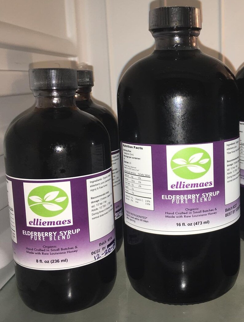 Organic Elderberry Syrup. Pure Blend. Black Elderberry Juice. Etsy