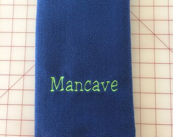 Seahawks colors mancave towel