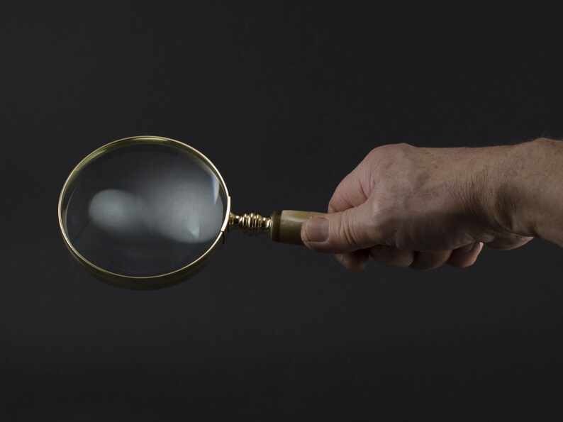 Magnifying Glass for Reading 100mm Handheld 2.5X Magnifier Etsy