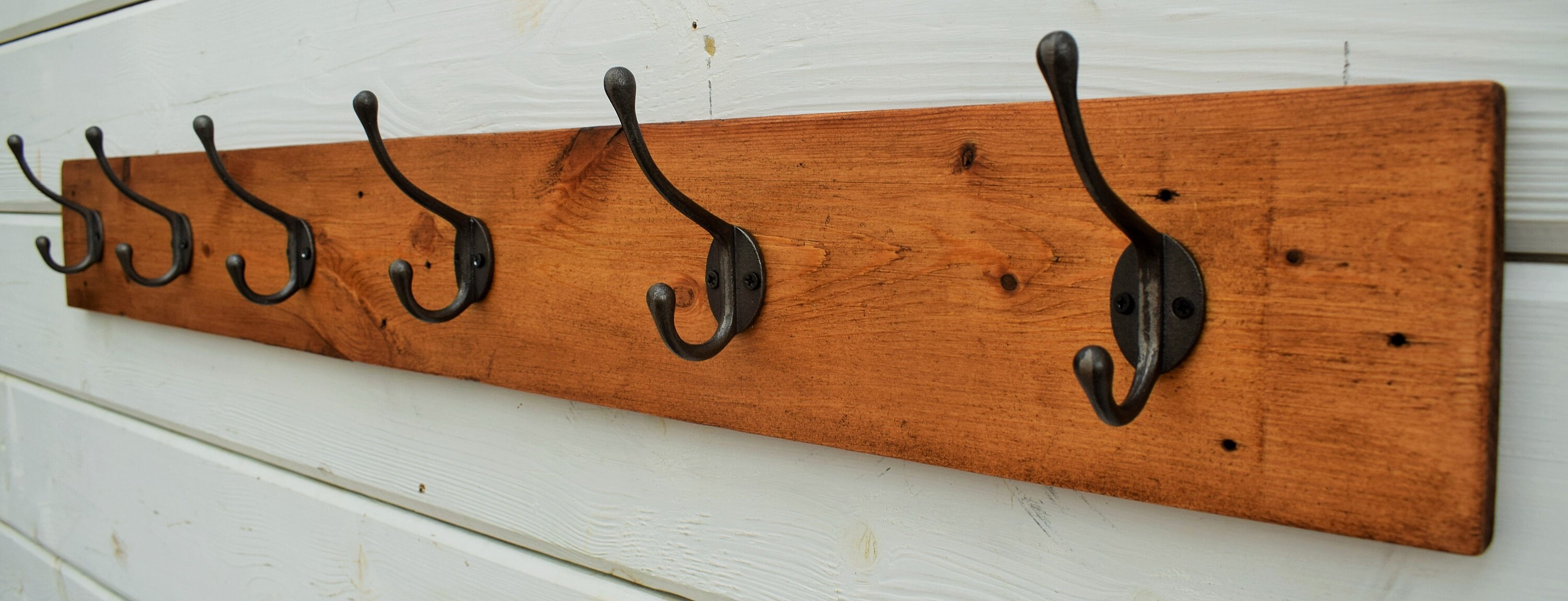 Large Rustic Wood Coat Rack / Reclaimed Timber Coat Rack / Etsy UK