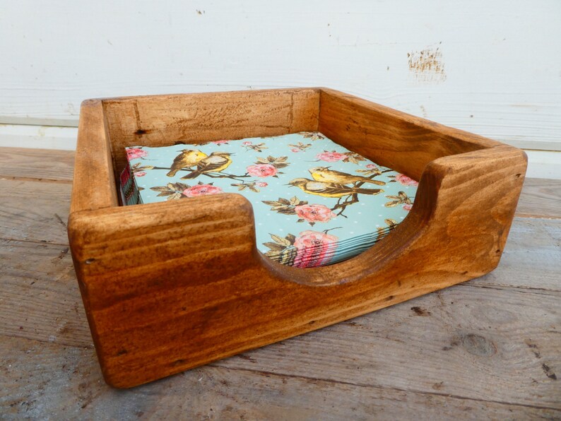 Rustic Napkin Holder / Reclaimed Wood Napkin Dispenser / Etsy