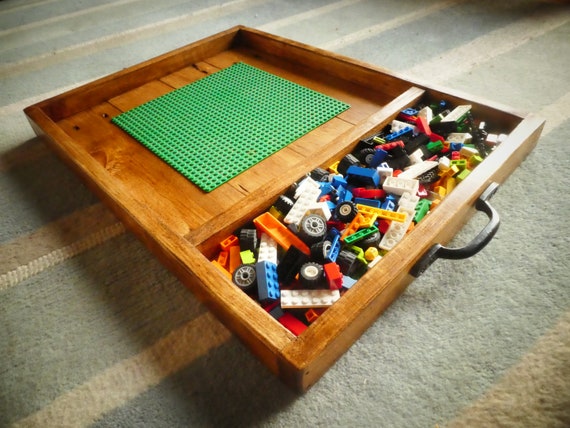 DIY LEGO Tray Table - SO FUN!  Lego storage diy, Lego tray, Lego