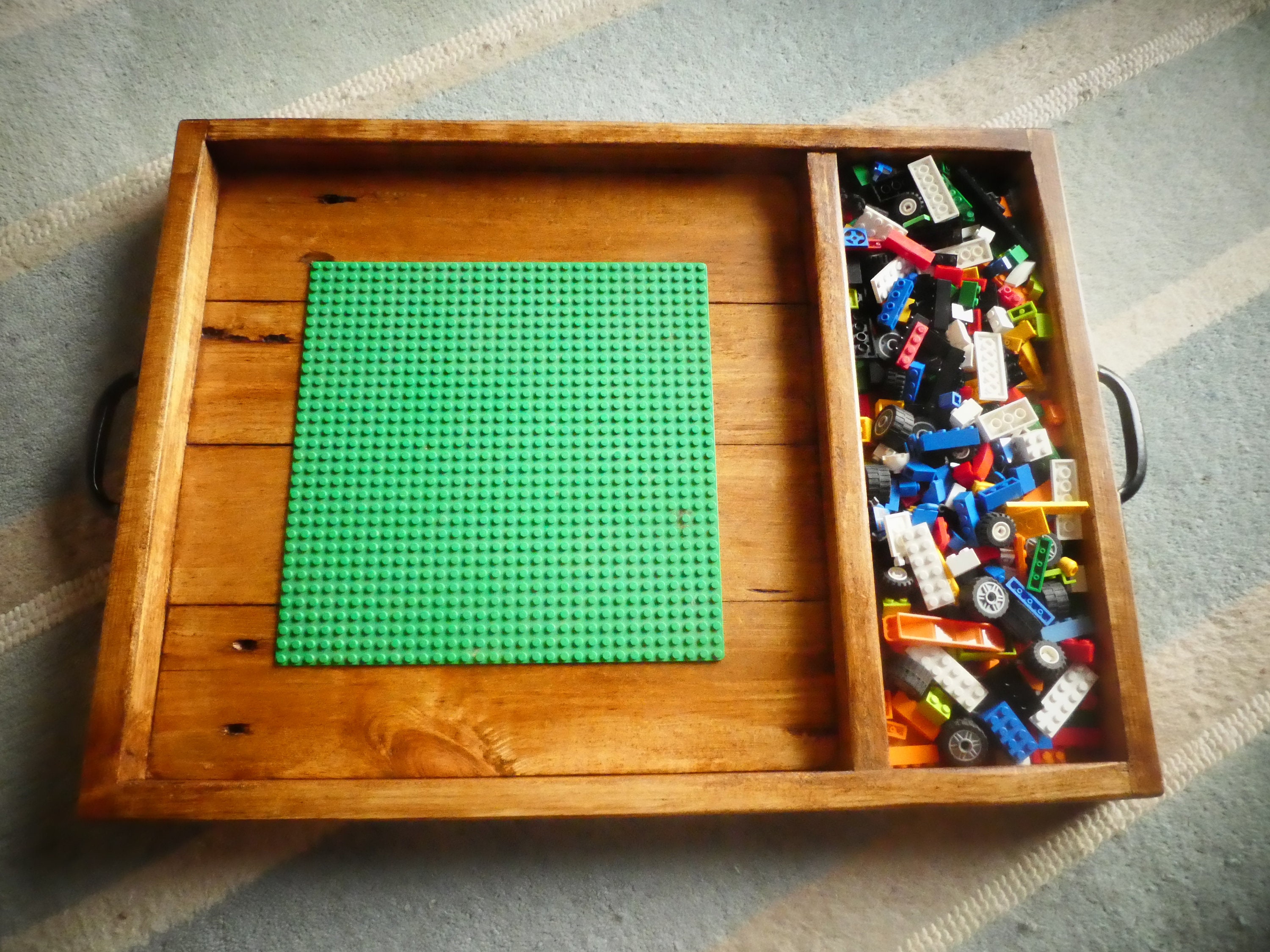 Functional Hand-crafted Wood LEGO® Trays