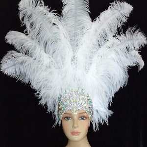 Peacock Carnival Costume Feathers Samba Costume Angel Wings Fantasy Fest  Carnival Showgirl Set Hora Loca 