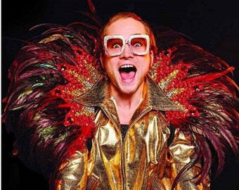 elton john feather jacket