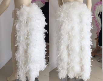 Large Long Feather Tail Fan tail back cover Feather Bustle Boa tutu feather belt COSTUME SHOWGIRL BURLESQUE