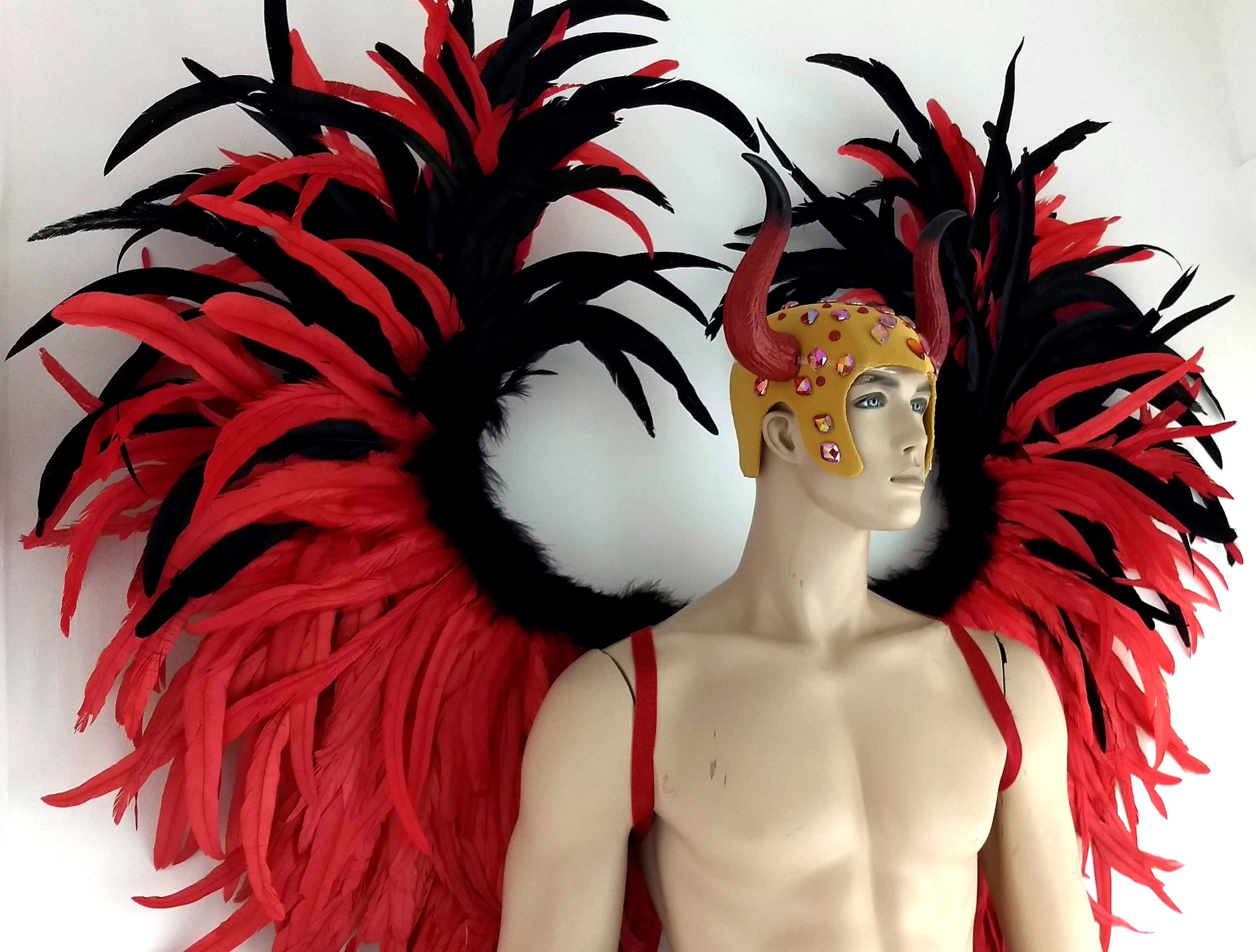 Arc-en-ciel couleurs plume Mohawk coiffure coiffe carnaval samba Elton John  rocketman inspiré du film -  Canada
