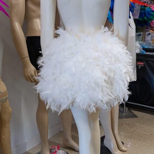 Wide Feather Tail Fan: Showgirl Burlesque Costume Bustle Boa