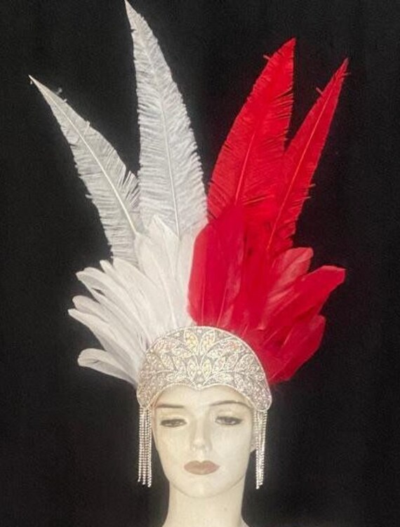 Disfraz de Carnaval con plumas y diamantes de imitación, disfraz de Samba,  alas de Ángel, Fantasy Fest, conjunto de corista de Carnaval, Hora Loca -   México