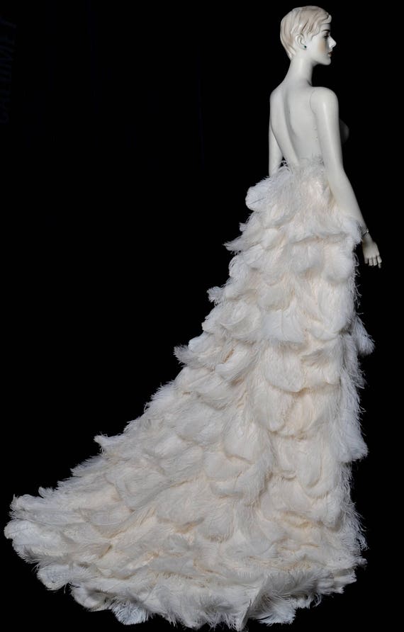 Feather Wedding Dress