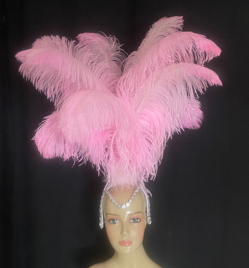 Samba Headpiece Ostrich Feather Piece Fantasy Fest Carnival Showgirl ...
