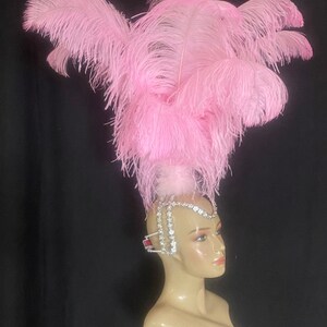Samba Headpiece Ostrich Feather Piece Fantasy Fest Carnival Showgirl ...