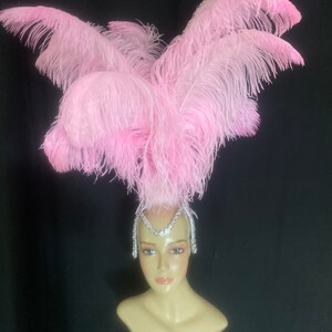 Samba Headpiece Ostrich Feather Piece Fantasy Fest Carnival Showgirl ...
