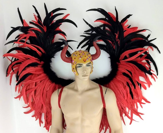 Red Wings Devil Outfit Elton John Rocketman Movie Inspired 