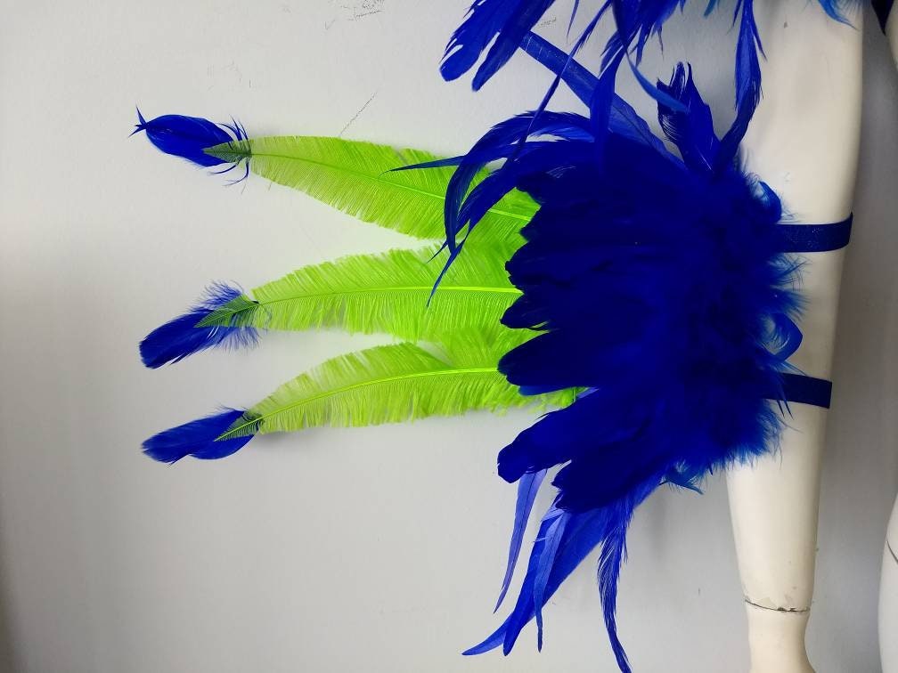 Samba Costume Feather Piece Angel Wings Feather Fantasy Fest Carnival ...