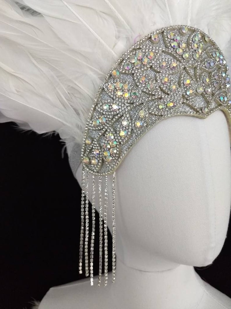 White Samba Costume Feather Piece Angel Wings Feather Fantasy Etsy