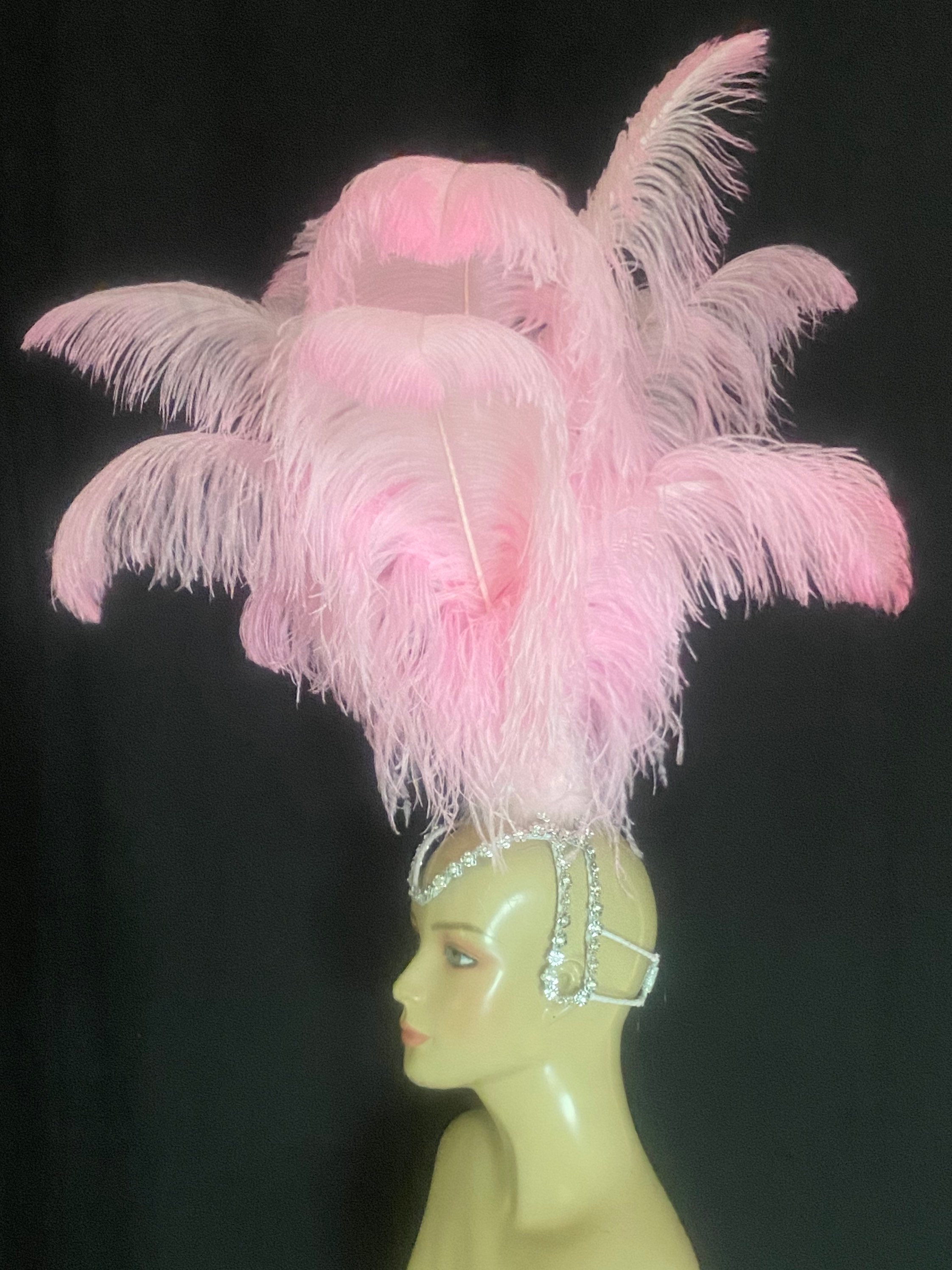 Samba Headpiece Ostrich Feather Piece Fantasy Fest Carnival Showgirl ...