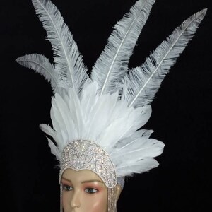 White Samba Costume Feather Piece Angel Wings Feather Fantasy Fest ...