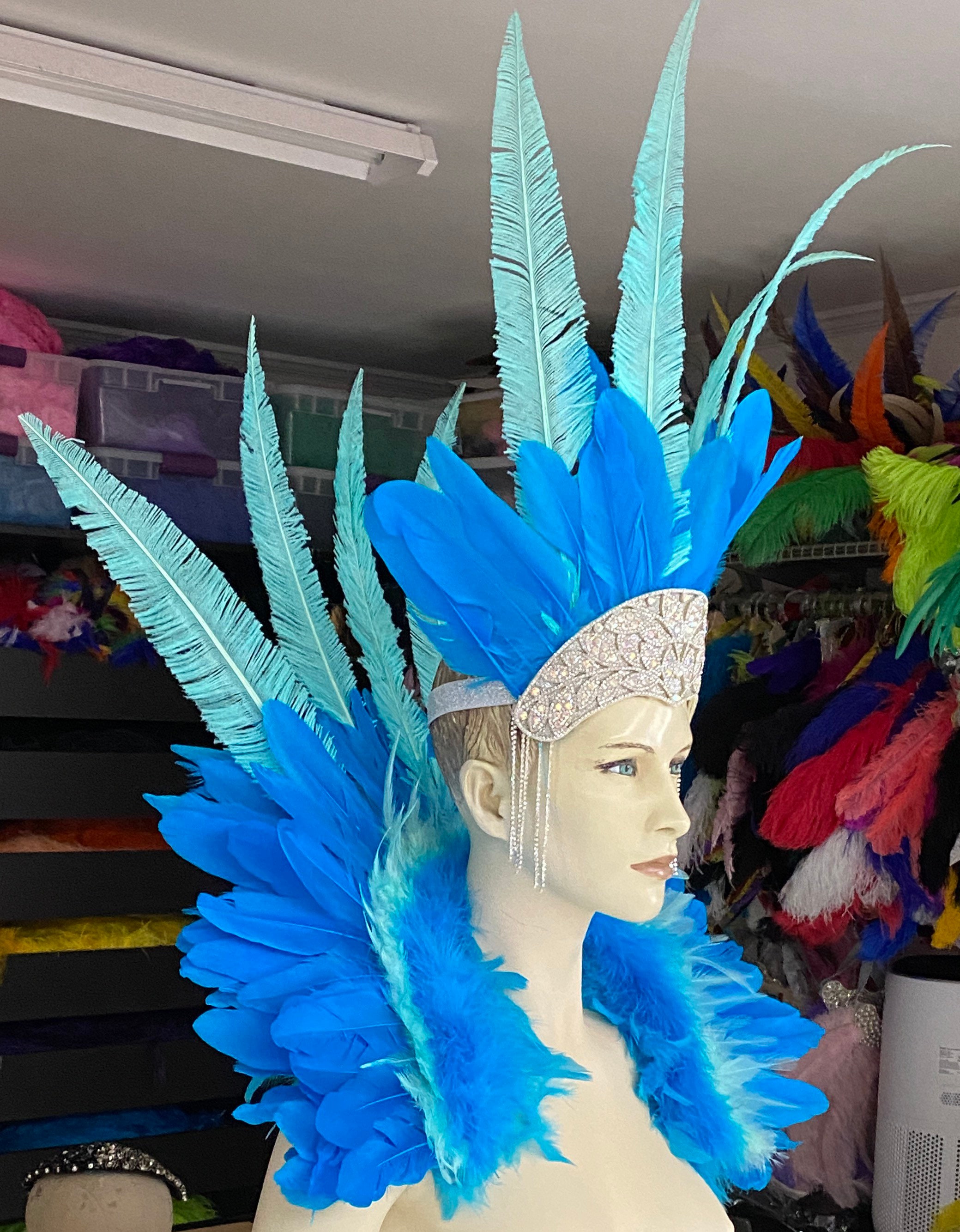 Samba Costume Feather Piece Angel Wings Feather Fantasy Fest Carnival ...