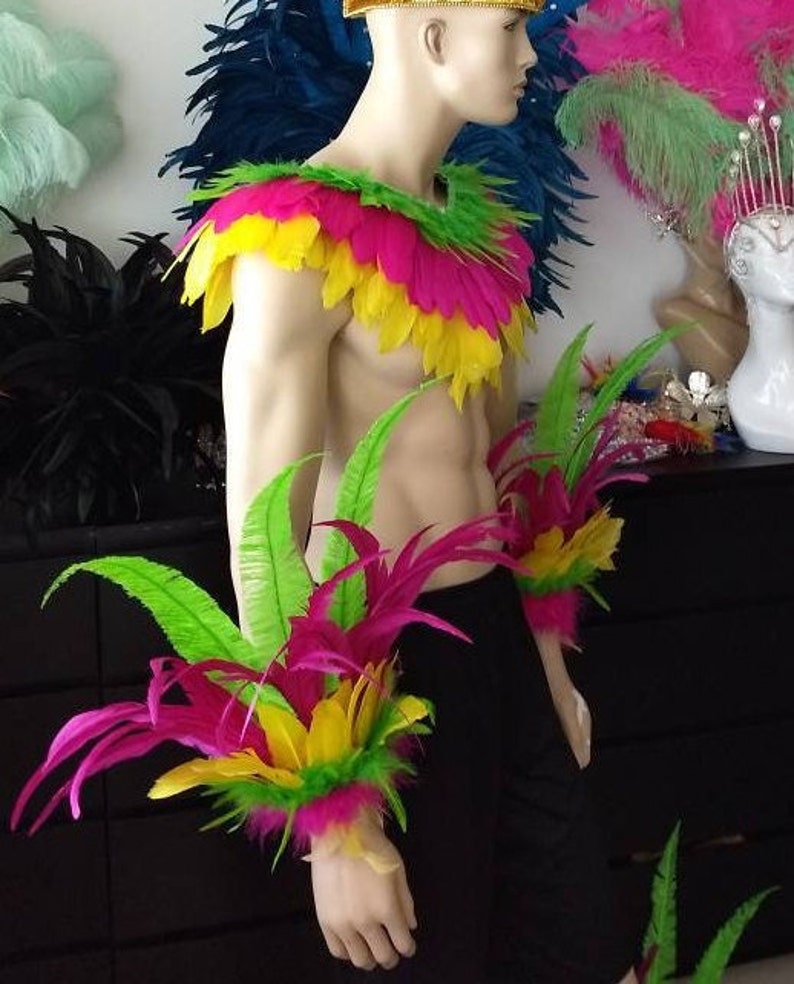 Male Samba Costume Set Feather Piece Parade Feather Fantasy Fest ...