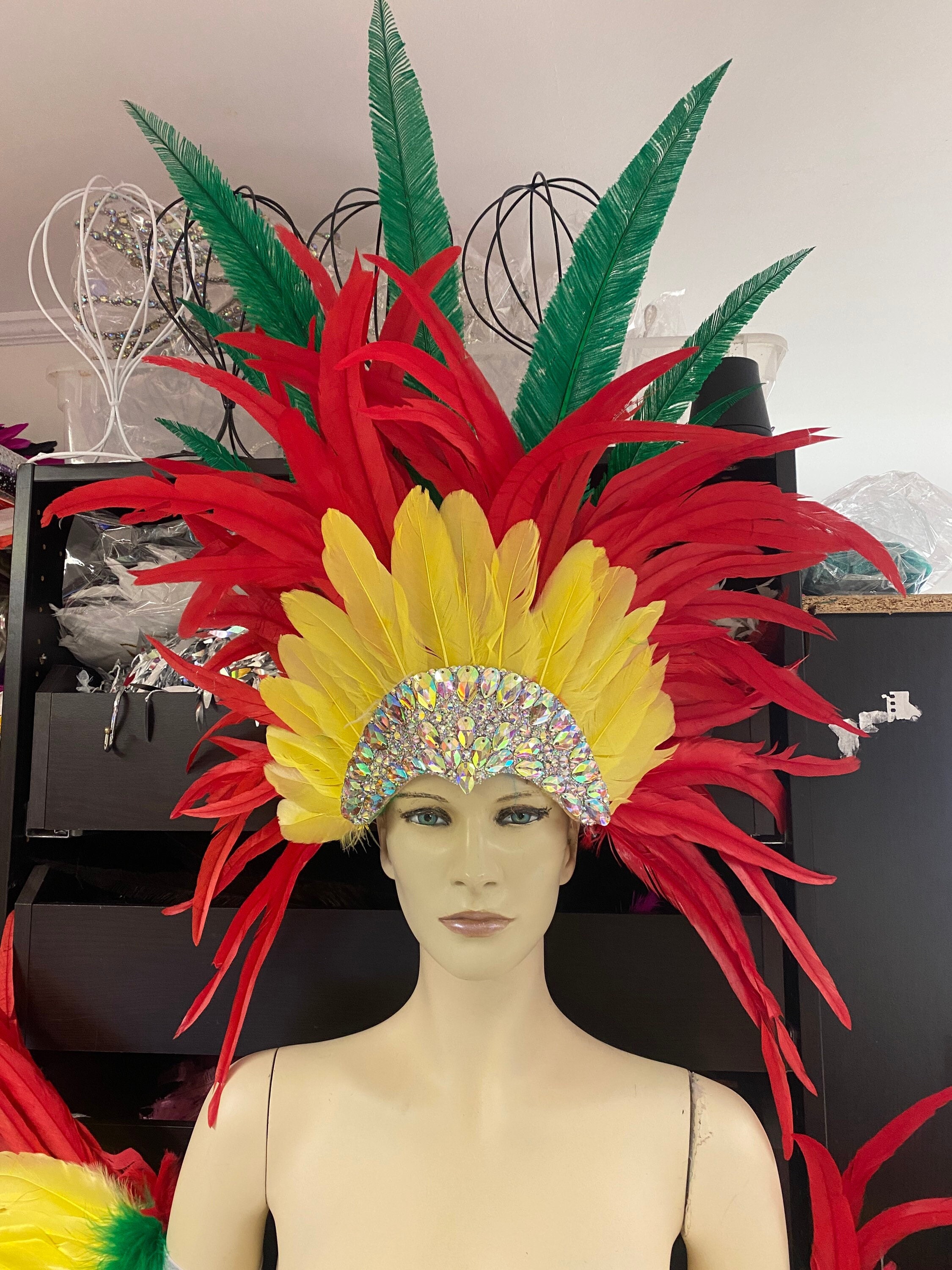 Samba Costume Set Feather Piece Angel Wings Feather Fantasy Fest ...