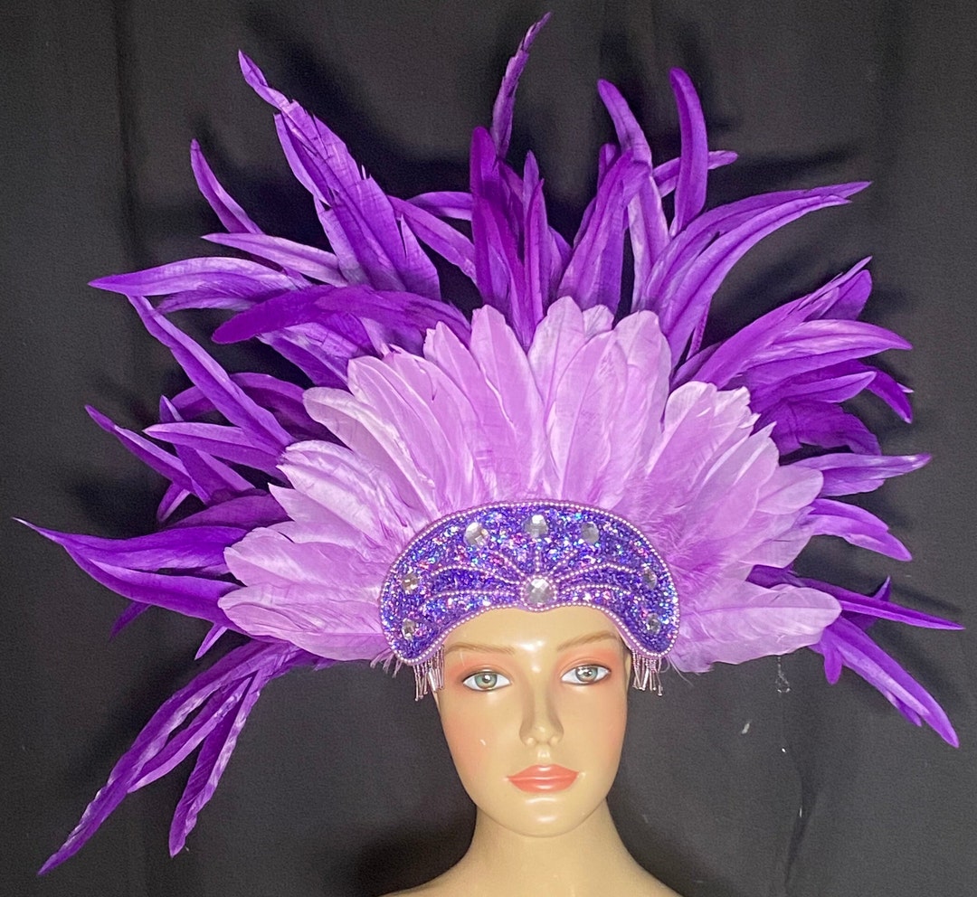 New Style Feather Headdress Samba Carnival Parade Made in the USA ...