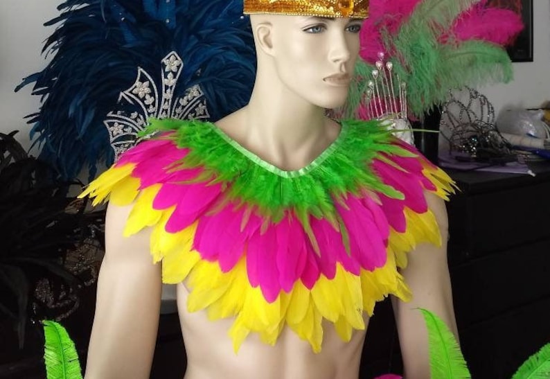 Male Samba Costume Set Feather Piece Parade Feather Fantasy Fest ...