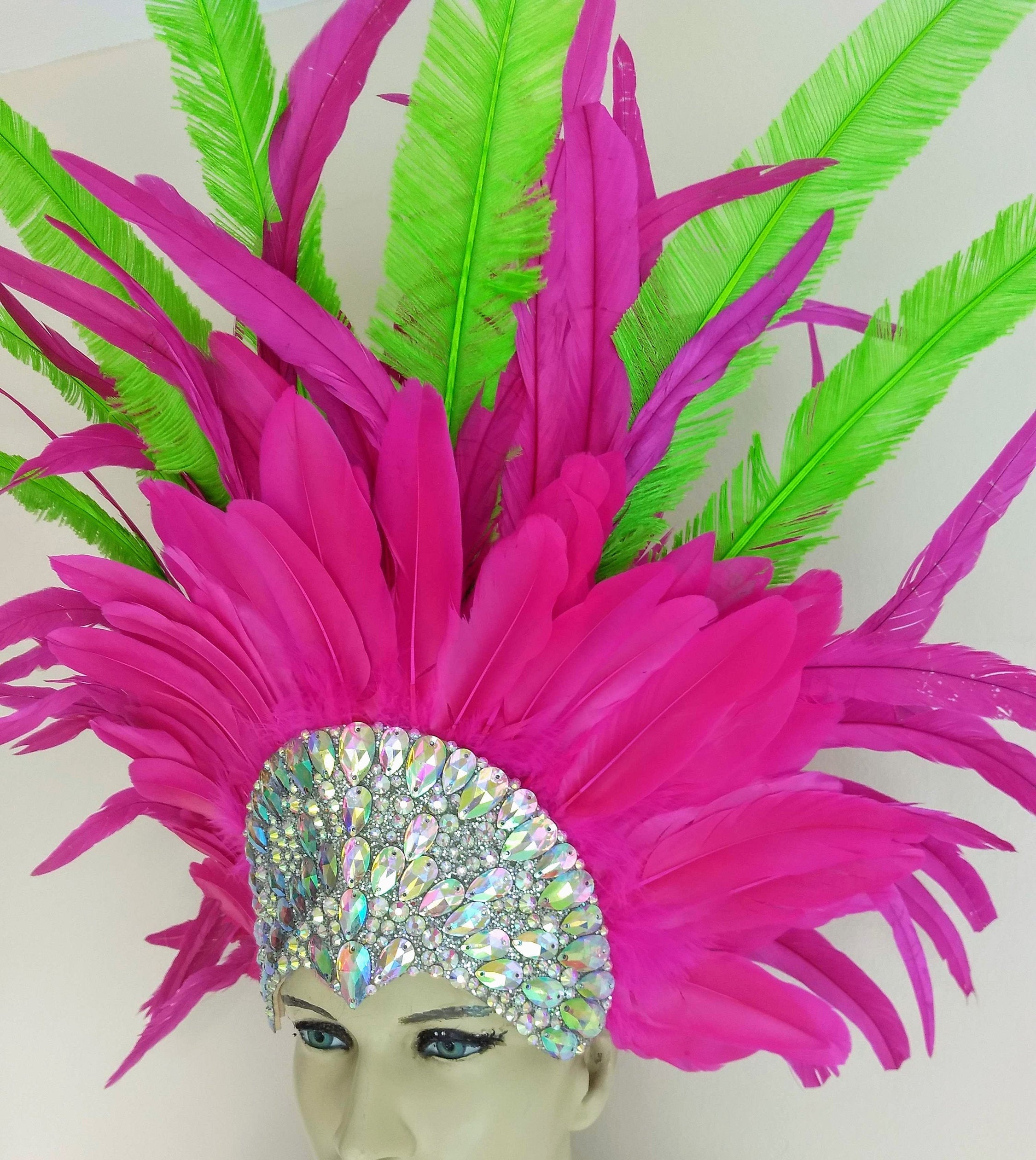 Federfächer Samba Accessoires Kostüm Karneval Fasching 