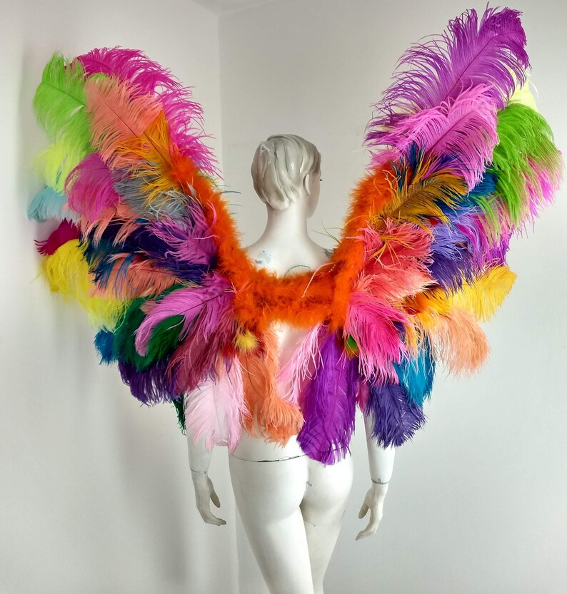 Multicolor Wings Carnival Samba Pageant Hora Loca Cosplay Etsy