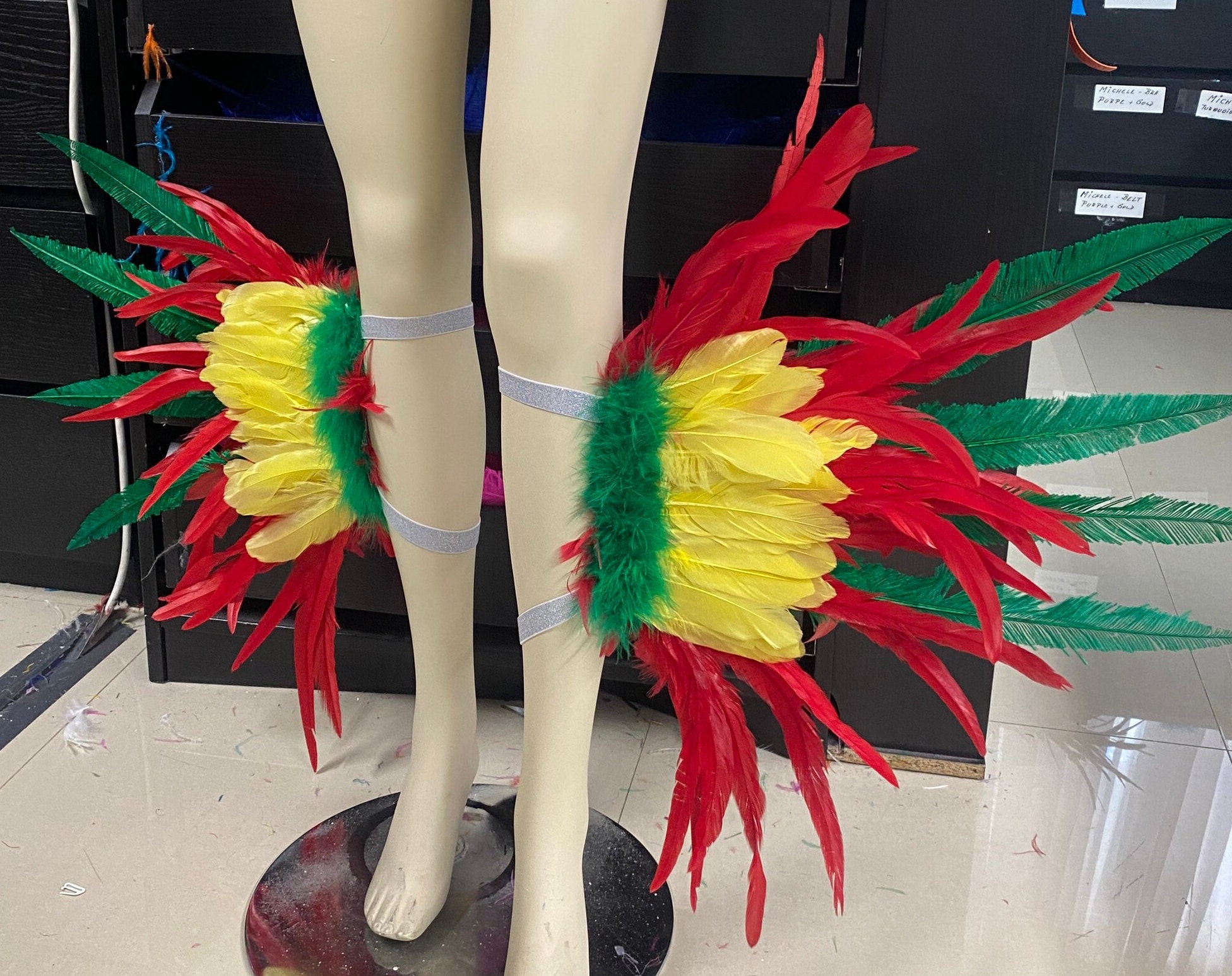 Samba Costume Set Feather Piece Angel Wings Feather Fantasy Fest ...