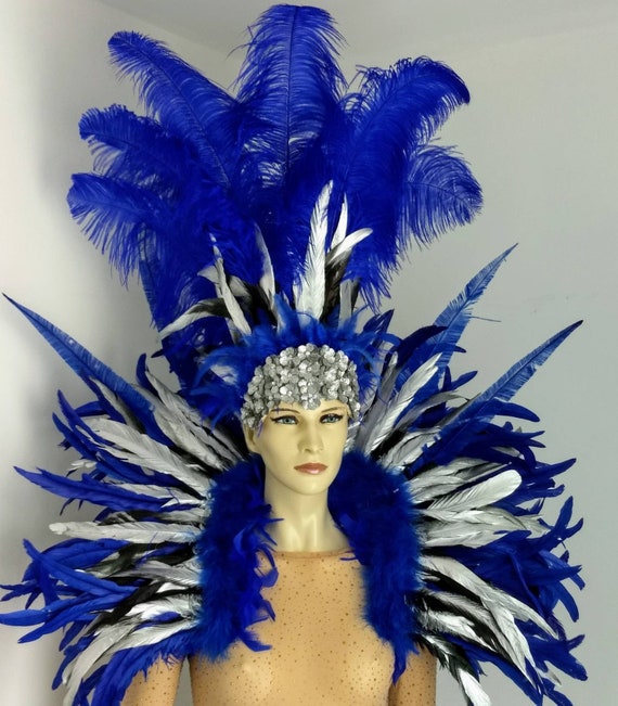 Feather Carnival Costume Samba Backpack - Adult Cosplay/Halloween Costumes  : : Clothing, Shoes & Accessories