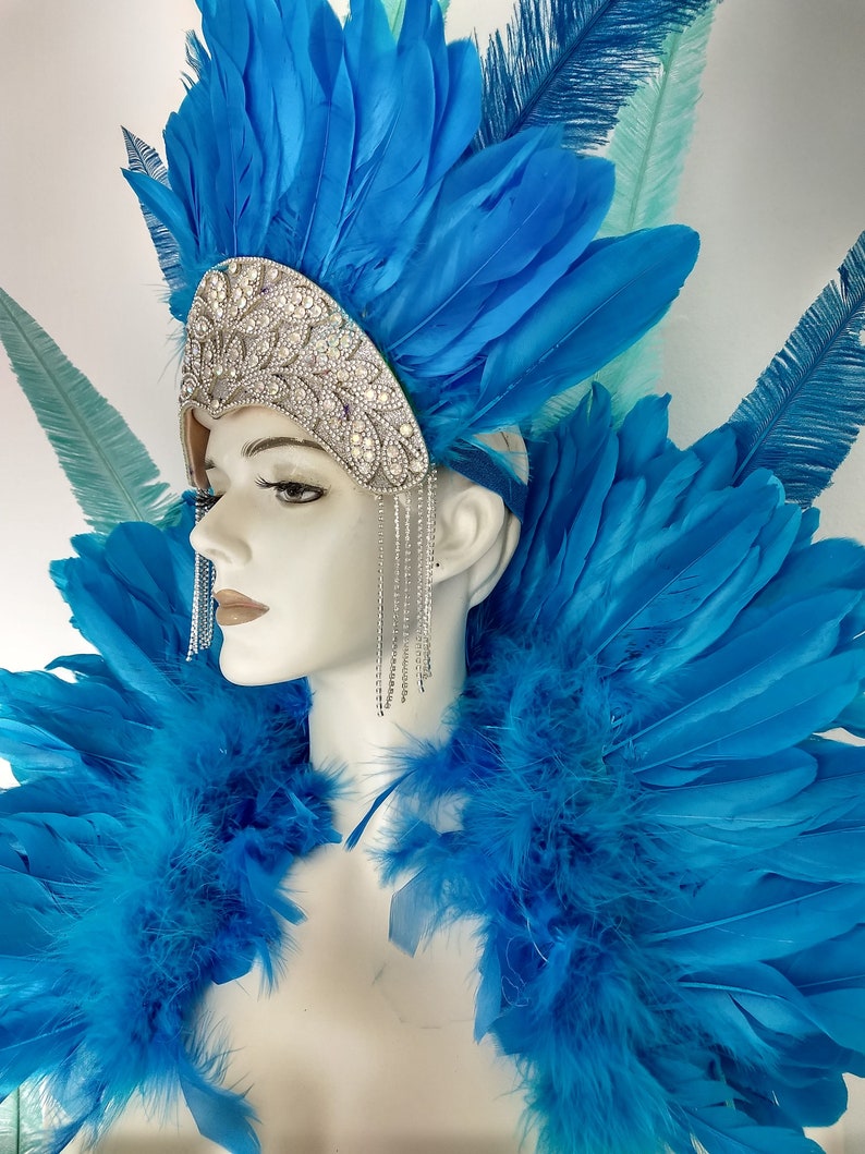 Samba Costume Feather Piece Angel Wings Feather Fantasy Fest Carnival ...