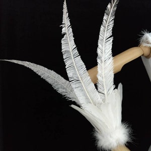 White Samba Costume Feather Piece Angel Wings Feather Fantasy Fest ...