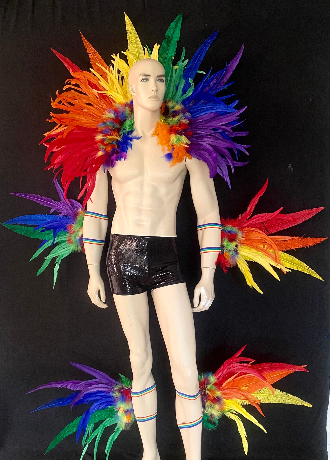 Samba Costume Set Feather Collar Fantasy Fest Carnival Showgirl Set WFF ...