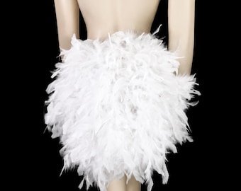 Feather Tail Fan tail back Bustle Boa tutu costume showgirl burlesque Proudly made in the USA and shipped from the USA showgirl costume