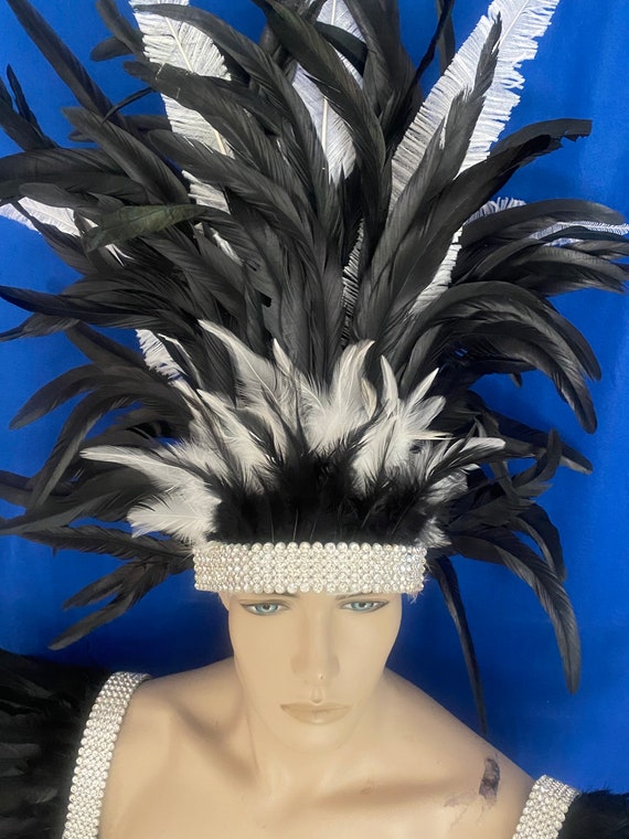Black Carnival Headdress Black Carnival Headdress