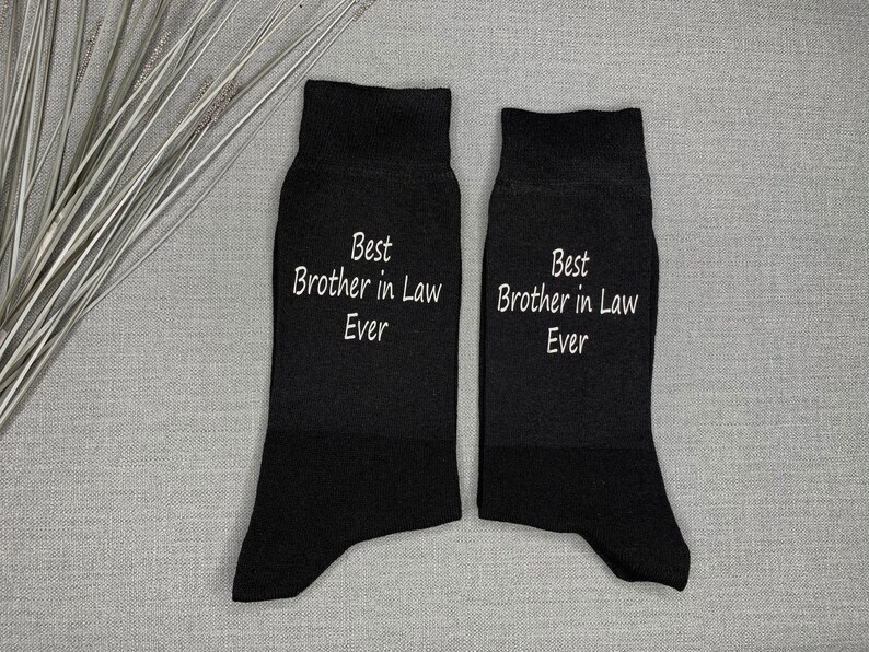 Best Brother in Law Ever Socks Mens Vinyl Printed Socks Birthday Socks ...