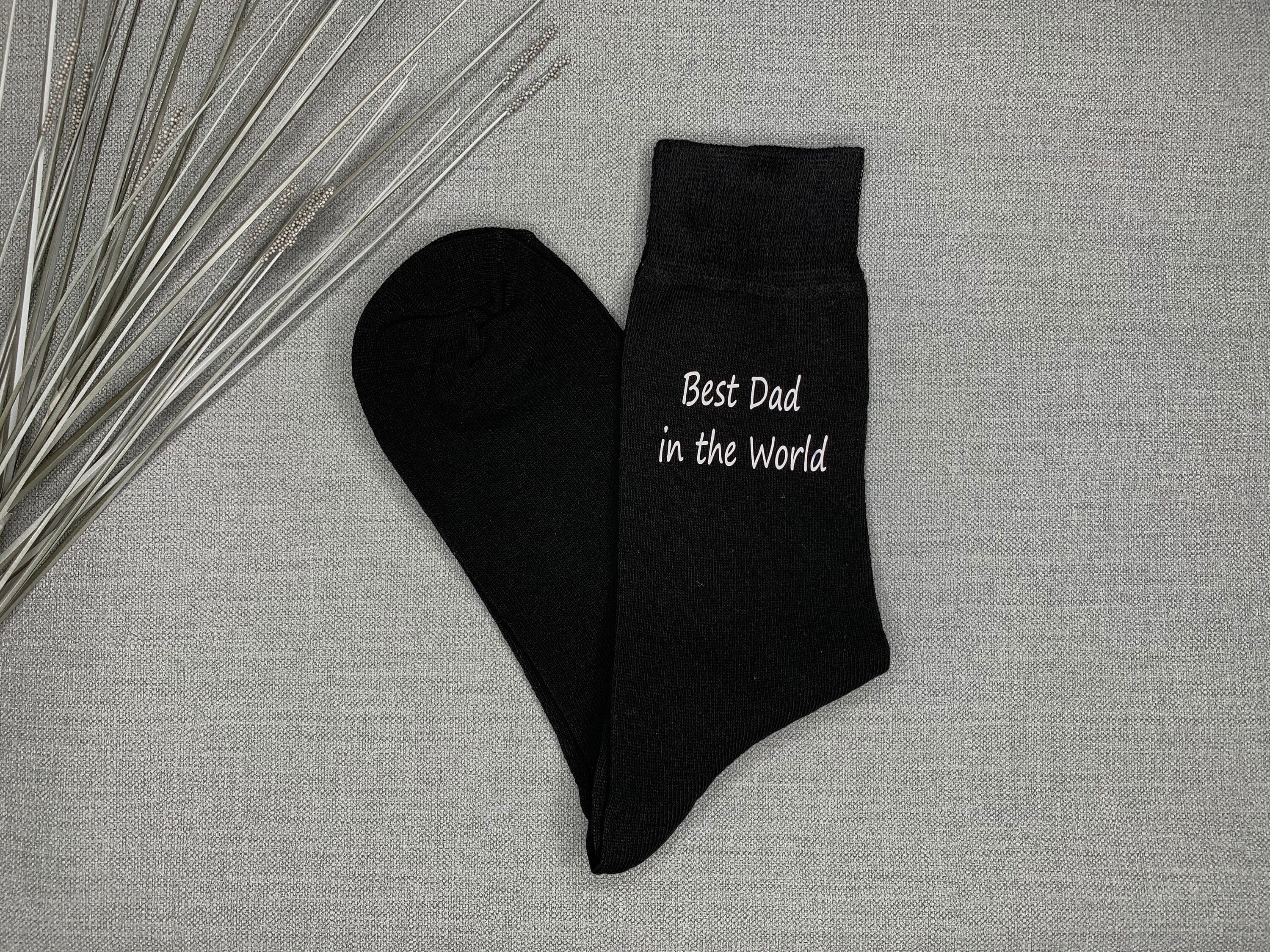 Image of Best Dad in The World Mens Novelty Socks Fathers Day Gift Birthday First Christmas