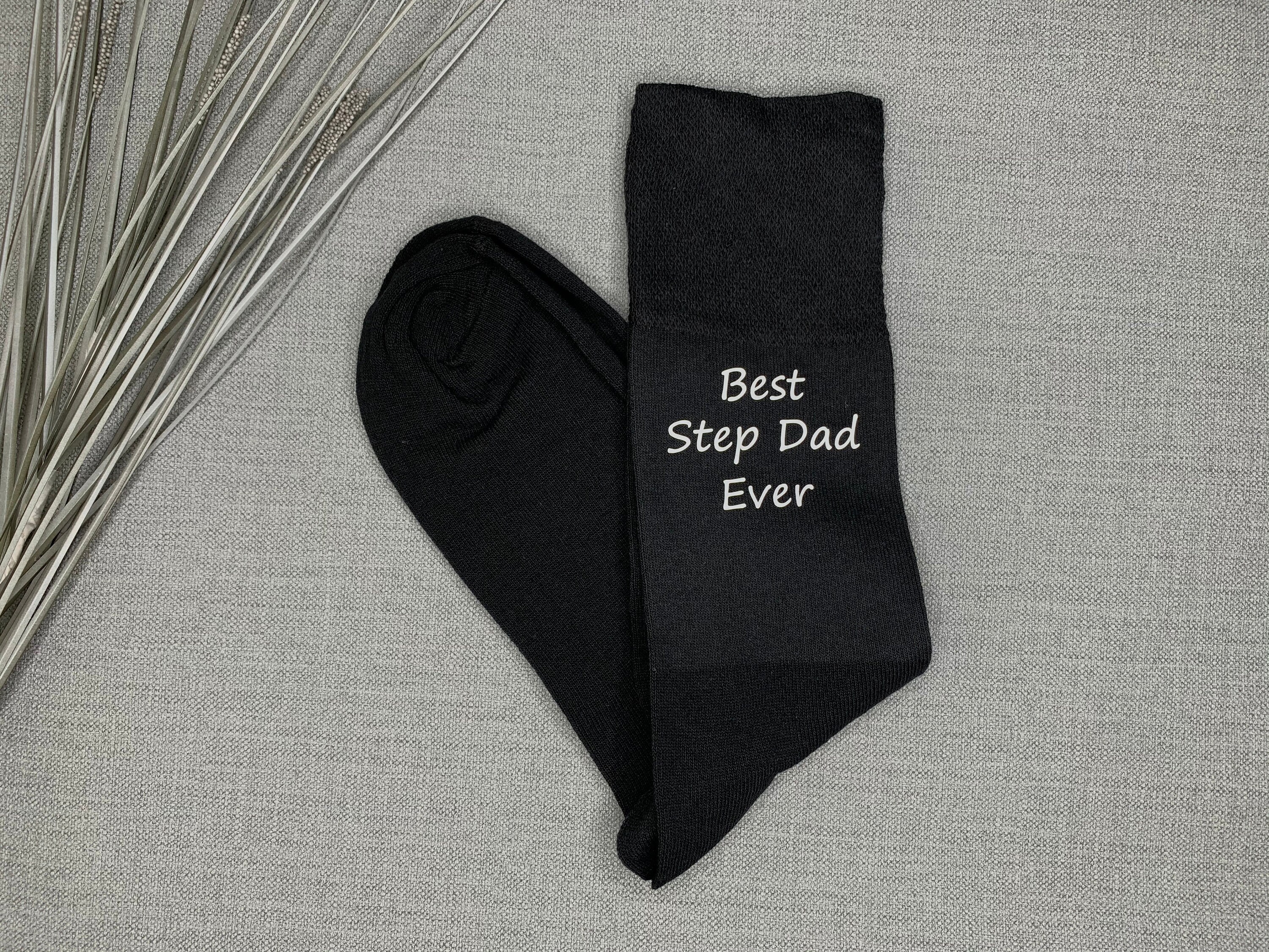 Image of Best Step Dad Ever Socks Birthday Present Father's Day Gift For Christmas