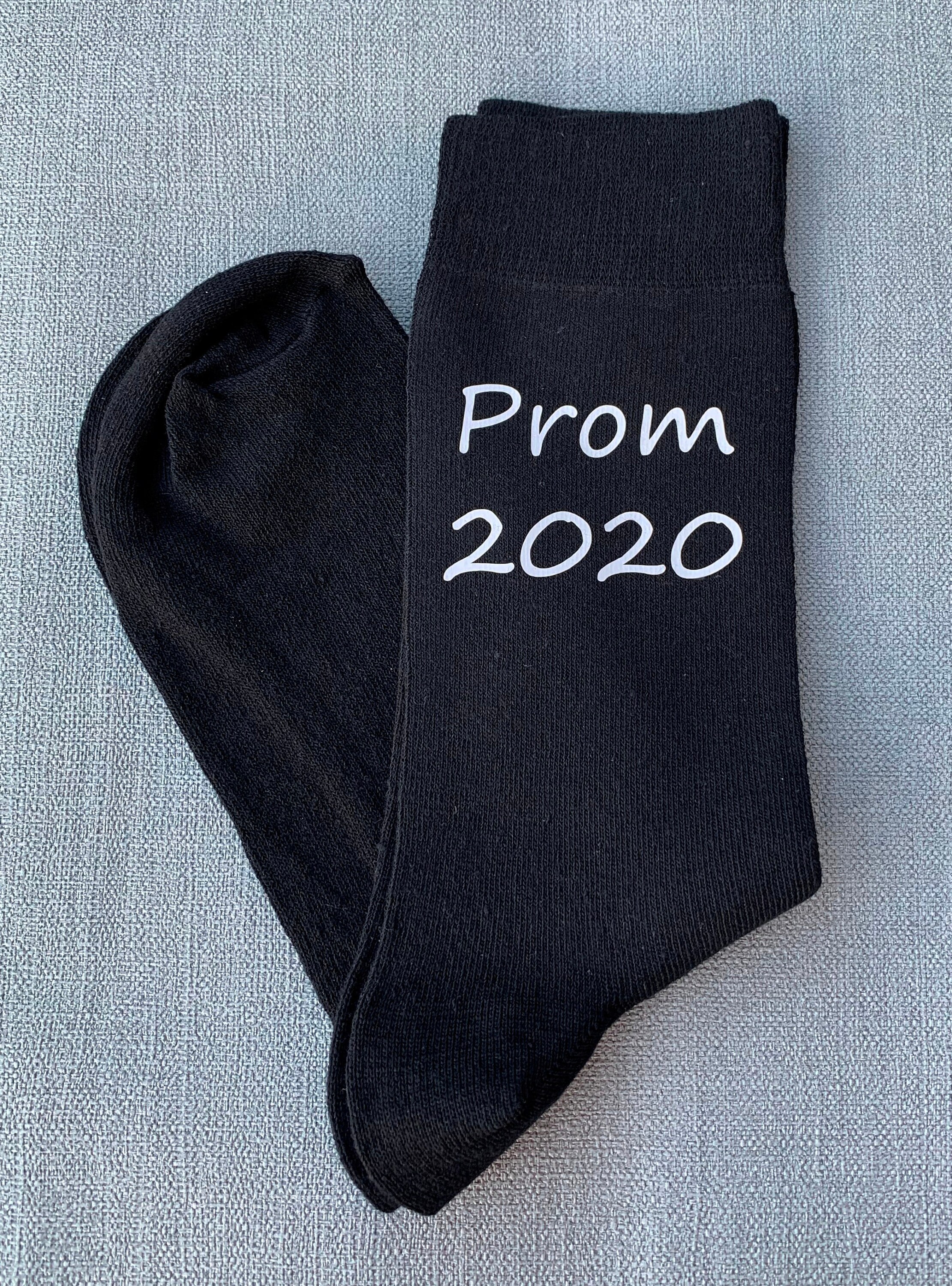 Image of Prom Socks, Keepsake, School Prom, College Gift From Parents, Can Be Personalised