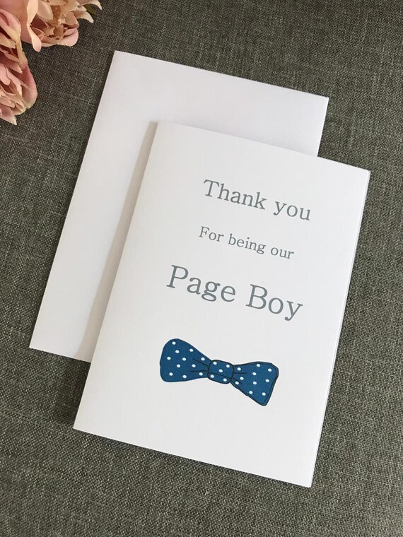 page boy thank you gifts