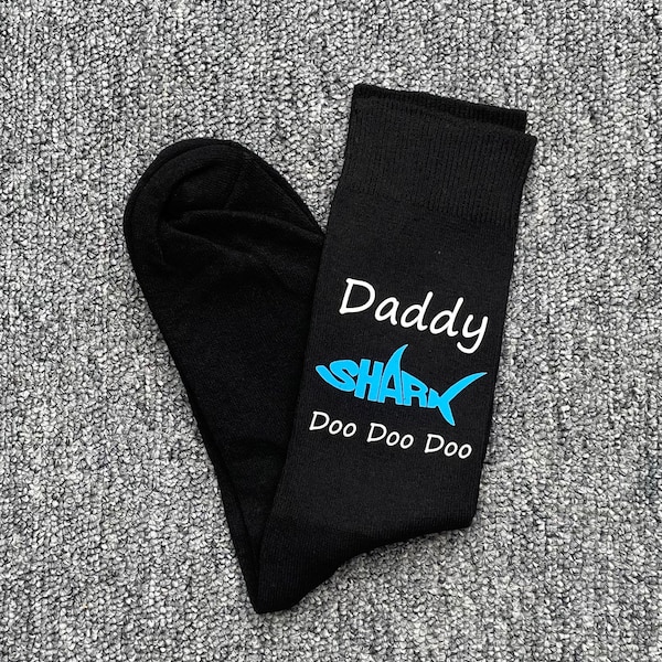 Daddy Shark Men's Novelty Socks Father's Day Gift Birthday Gift First Father's Day Christmas Gift Christmas Socks