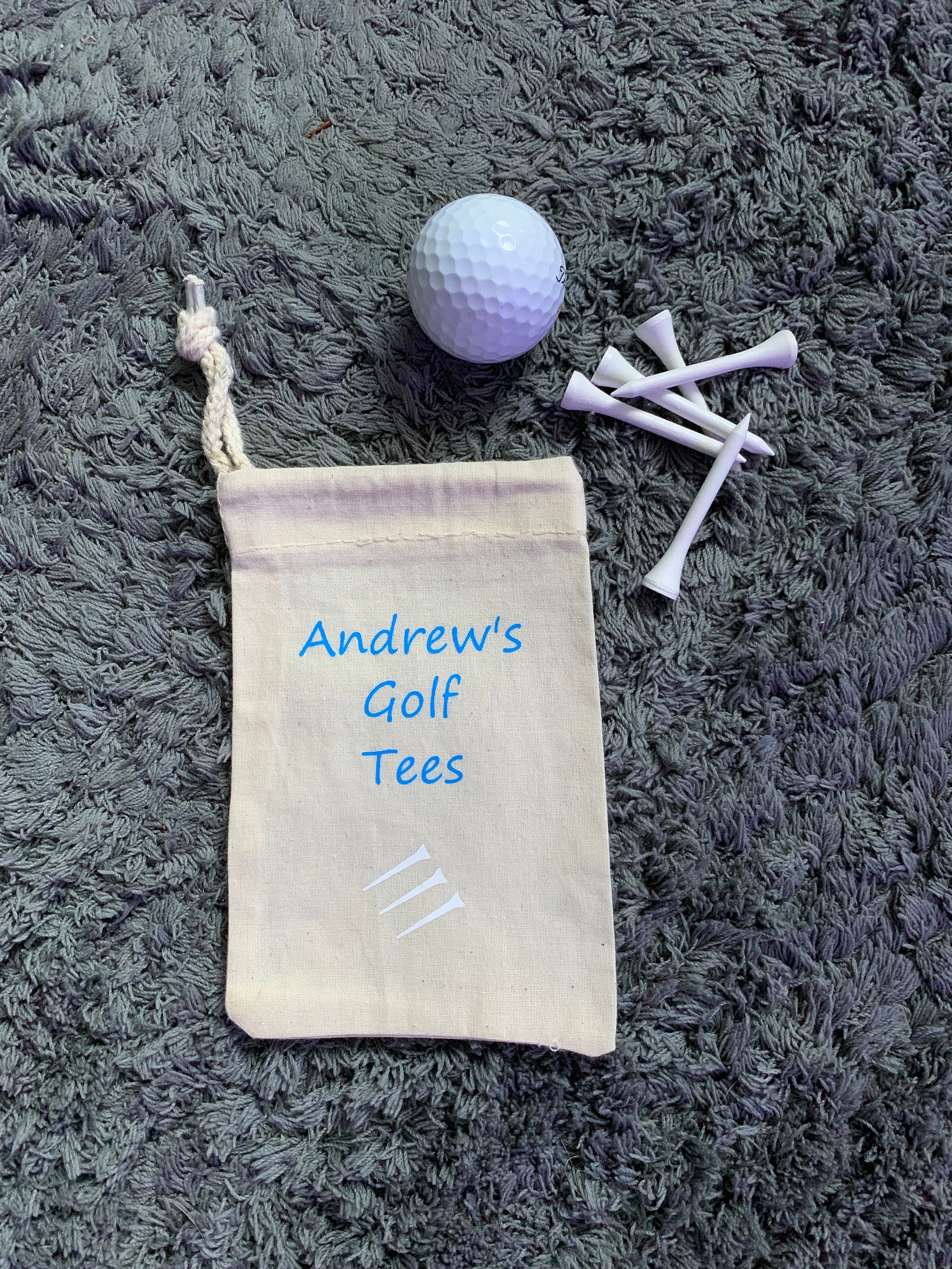 Personalised Golf Tees Bag Fathers Day Golf Gifts for Men and Etsy UK