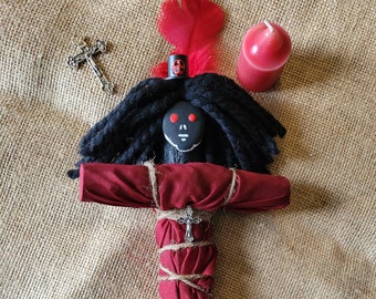 Voodoo Doll Papa Legba, authentic and original New Orleans inspired, a Loa altar doll important intermediary between voodoo and humanity