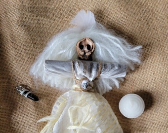 Wanga Doll, Voodoo Doll, purity, innocence, peace and serenity, blessed, magical, safety, illumination, perfection, creativity