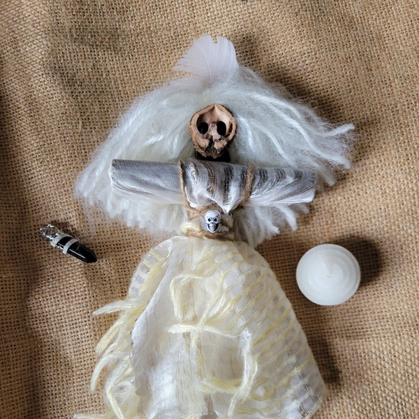 Wanga Doll, Voodoo Doll, purity, innocence, peace and serenity, blessed, magical, safety, illumination, perfection, creativity