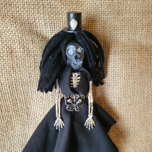 Voodoo Doll, protection while driving and from the unforeseen and unknown, hang in your car, hang above door, blessed and magical image 1